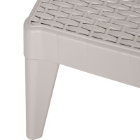 Produktbild för Solsäng cappuccino 186x60x29 cm PP