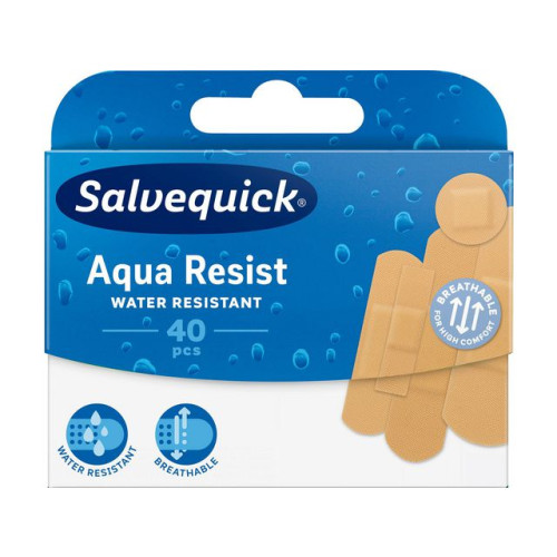 Salvequick Plåster Aqua Resist Mix 40/fp