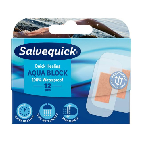 Salvequick Plåster Aqua Block 12/fp