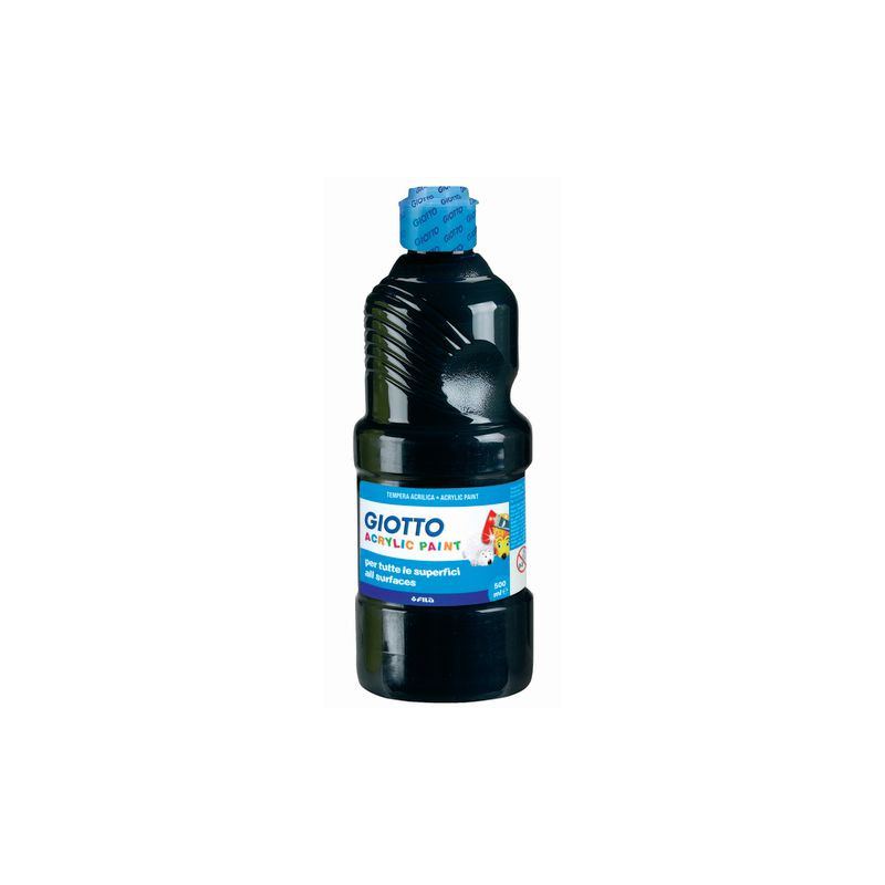Produktbild för Akrylfärg Giotto 500 ml svart
