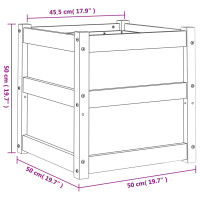 Produktbild för Odlingslåda 50x50x50 cm massivt douglasträ