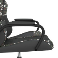 Miniatyr av produktbild för Gamingstol med massage svart och kamouflage konstläder