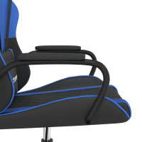Produktbild för Gamingstol svart och blå konstläder