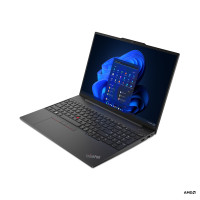 Produktbild för Lenovo ThinkPad E16 Bärbar dator 40,6 cm (16") WUXGA AMD Ryzen™ 5 7530U 16 GB DDR4-SDRAM 256 GB SSD Wi-Fi 6 (802.11ax) Windows 11 Pro Svart