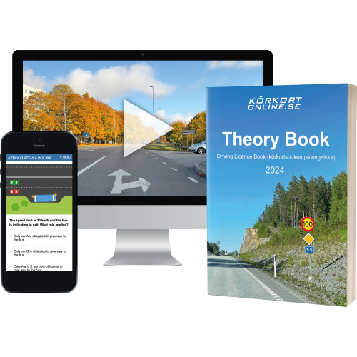 Hagberg Media AB Theory Book 2024 + online tests (häftad, eng)