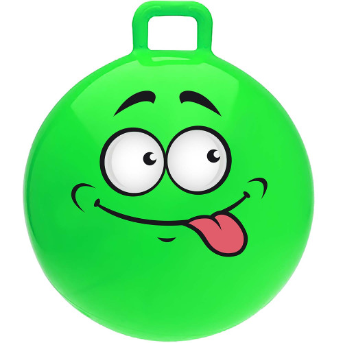 SportMe Hoppboll Funny Face, 55 cm Grön