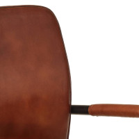 Miniatyr av produktbild för Fåtölj äkta läder brun