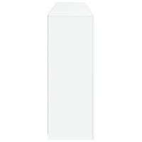Produktbild för Skänk med LED-belysning vit 181,5x37x100 cm