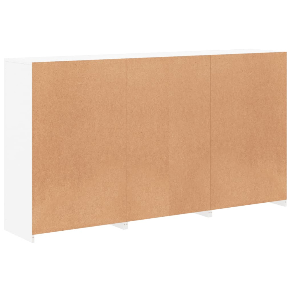 Produktbild för Skänk med LED-belysning vit 181,5x37x100 cm