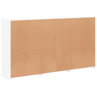 Produktbild för Skänk med LED-belysning vit 181,5x37x100 cm