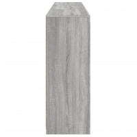 Produktbild för Skänk med LED-belysning grå sonoma 181,5x37x100 cm