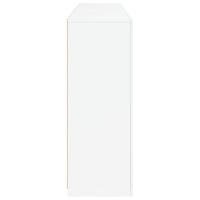 Produktbild för Skänk med LED-belysning vit 162x37x100 cm