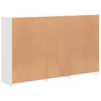Produktbild för Skänk med LED-belysning vit 162x37x100 cm