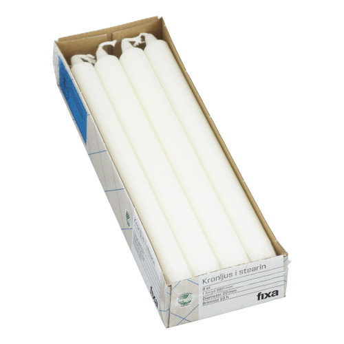 Fixa Kronljus Vit 28 cm 8-pack