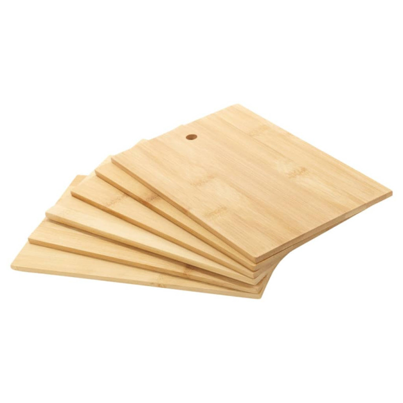 Produktbild för Excellent Houseware Skärbrädor med ställ 7 delar bambu