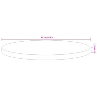 Produktbild för Bordsskiva Ø50x2,5 cm rund massivt akaciaträ