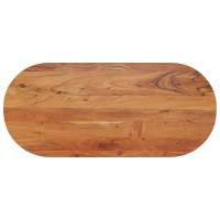 Produktbild för Bordsskiva 90x40x2,5 cm oval massivt akaciaträ