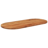 Produktbild för Bordsskiva 110x50x3,8 cm oval massivt akaciaträ