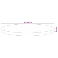 Produktbild för Bordsskiva Ø40x2,5 cm rund massivt akaciaträ