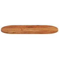 Produktbild för Bordsskiva 100x50x2,5 cm oval massivt akaciaträ