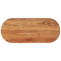 Produktbild för Bordsskiva 100x40x2,5 cm oval massivt akaciaträ