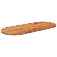 Produktbild för Bordsskiva 100x40x2,5 cm oval massivt akaciaträ