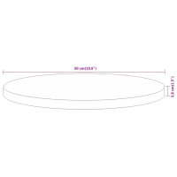 Produktbild för Bordsskiva Ø50x3,8 cm rund massivt akaciaträ