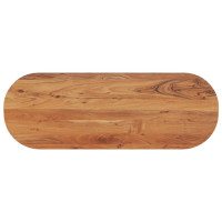 Produktbild för Bordsskiva 140x50x2,5 cm oval massivt akaciaträ