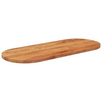 Produktbild för Bordsskiva 100x40x3,8 cm oval massivt akaciaträ