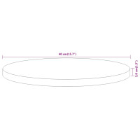 Produktbild för Bordsskiva Ø40x3,8 cm rund massivt akaciaträ