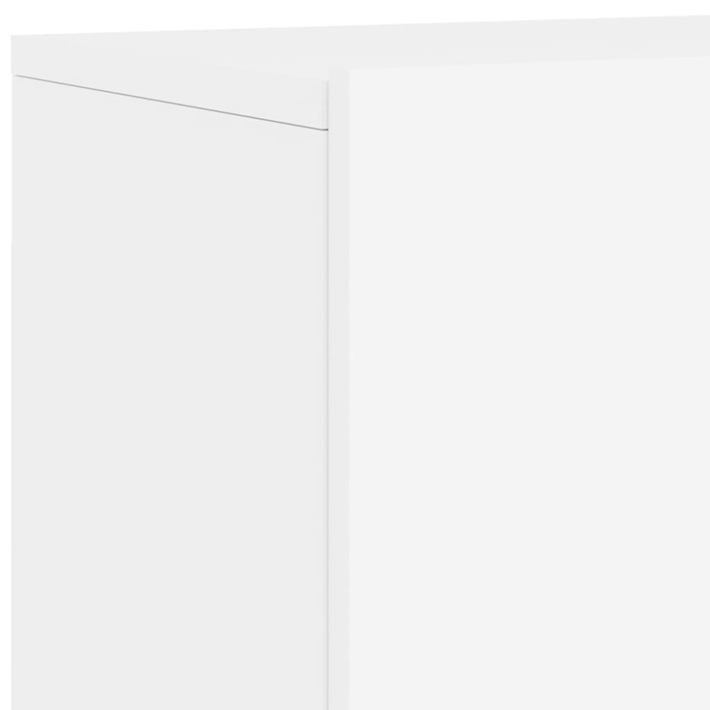 Produktbild för Väggmonterad tv-bänk 2 st vit 60x30x41 cm