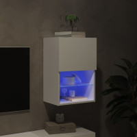 Produktbild för Tv-skåp med LED vit 40,5x30x60 cm