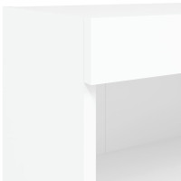 Produktbild för TV-bänk med LED-belysning vit 60x30x30 cm