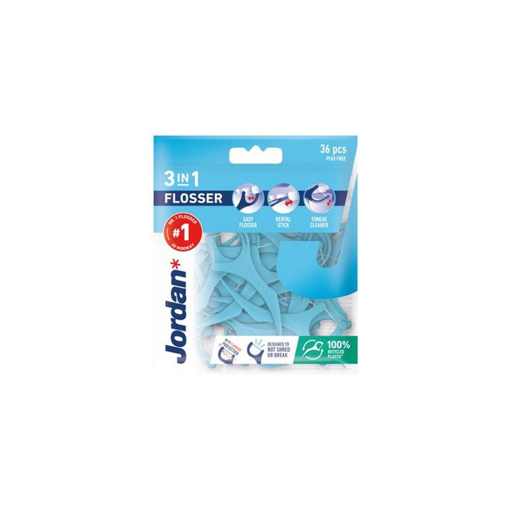 Produktbild för Tandtråd JORDAN 3-in-1 Flosser 36/fp