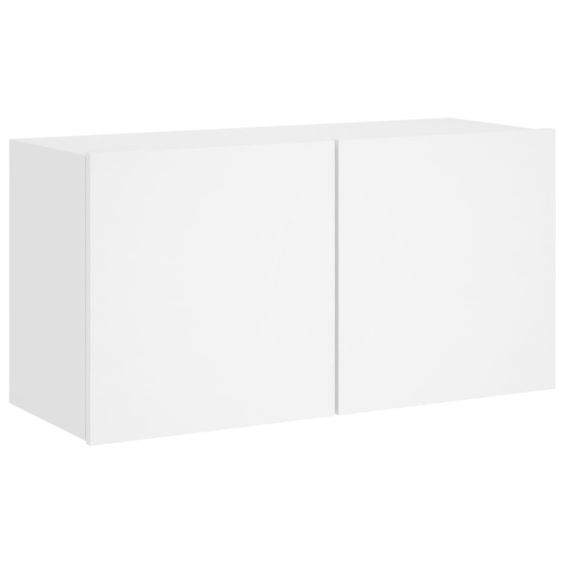 Produktbild för Väggmonterad tv-bänk vit 80x30x41 cm