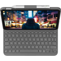 Produktbild för Logitech Slim Folio Grå Bluetooth QWERTY Dansk, Finsk, Norsk, Svensk