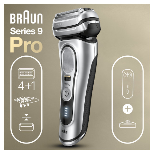 Braun Braun Series 9 Pro 81744531 rakapparater för män Folierakapparat Trimmer Silver