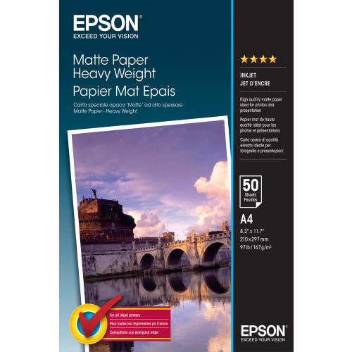 EPSON Epson Matte Paper Heavy Weight - A4 - 50 ark