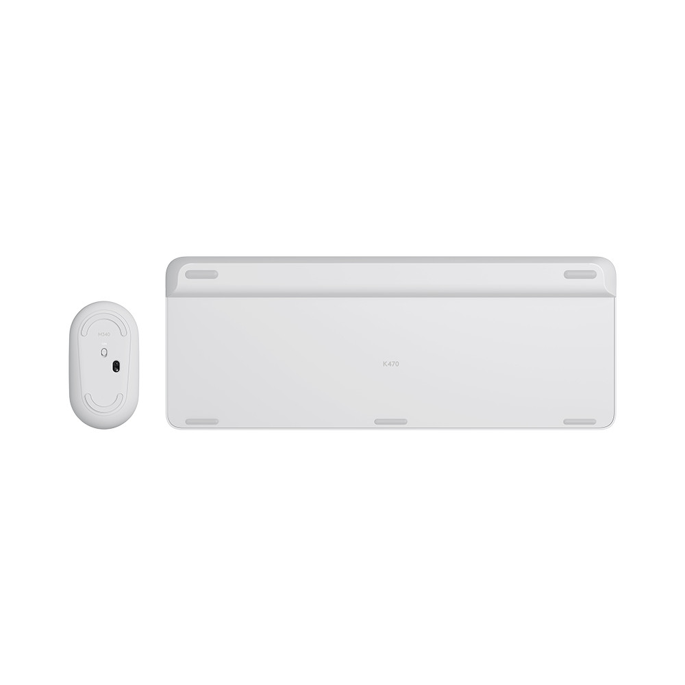 Produktbild för Logitech MK470 tangentbord Mus inkluderad RF Trådlös QWERTY Nordic Vit