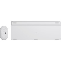 Produktbild för Logitech MK470 tangentbord Mus inkluderad RF Trådlös QWERTY Nordic Vit