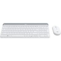 Produktbild för Logitech MK470 tangentbord Mus inkluderad RF Trådlös QWERTY Nordic Vit