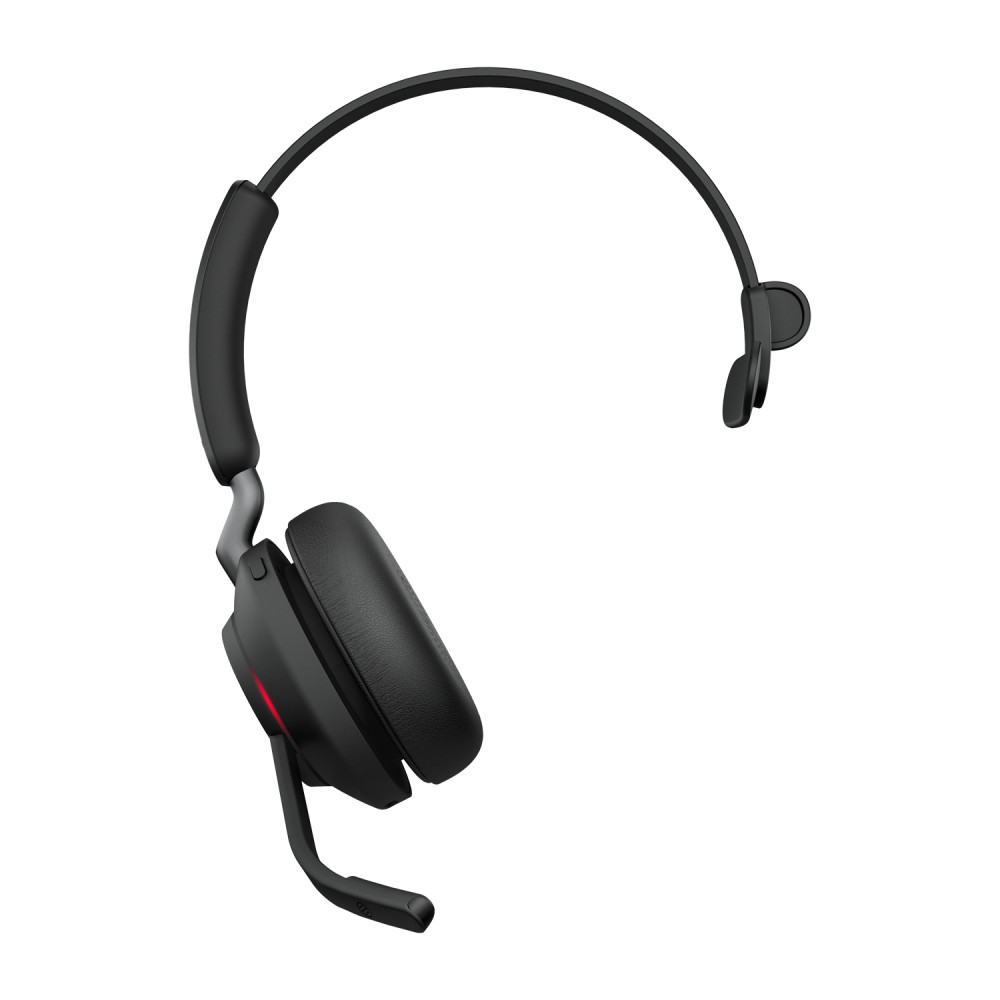 Produktbild för Jabra Evolve2 65, MS Mono Headset Trådlös Huvudband Kontor/callcenter USB Type-A Bluetooth Svart