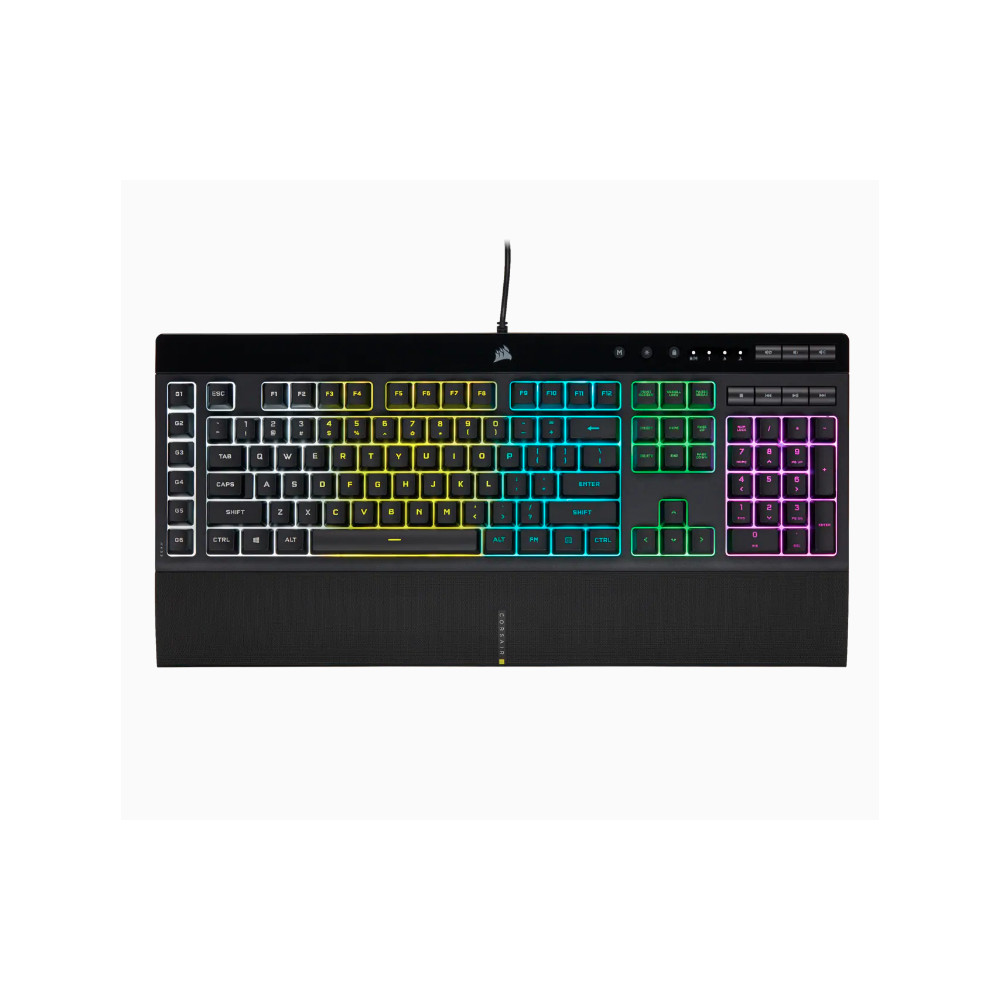 Produktbild för Corsair K55 RGB PRO tangentbord USB QWERTY Nordic Svart
