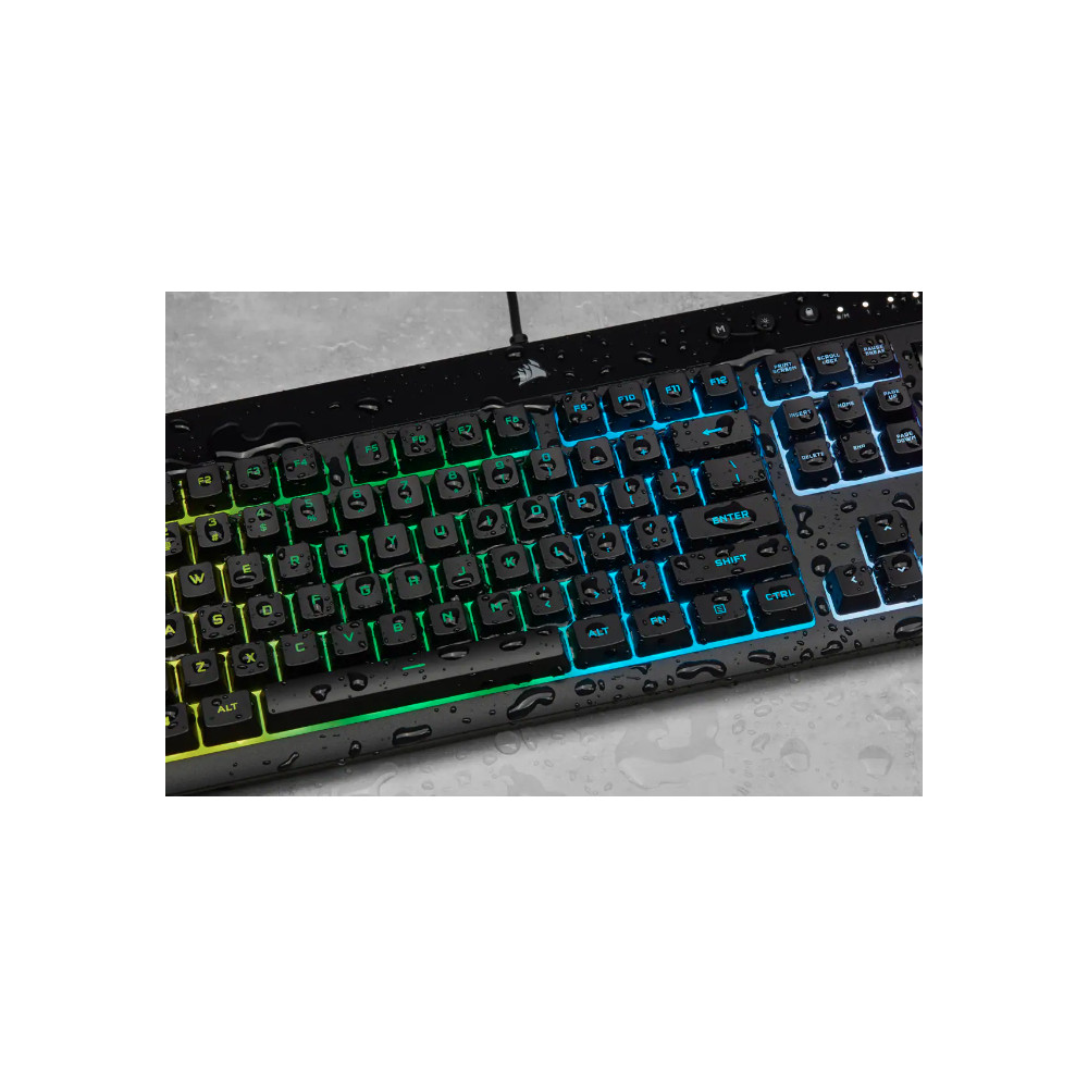 Produktbild för Corsair K55 RGB PRO tangentbord USB QWERTY Nordic Svart