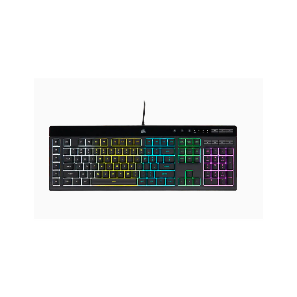 Produktbild för Corsair K55 RGB PRO tangentbord USB QWERTY Nordic Svart