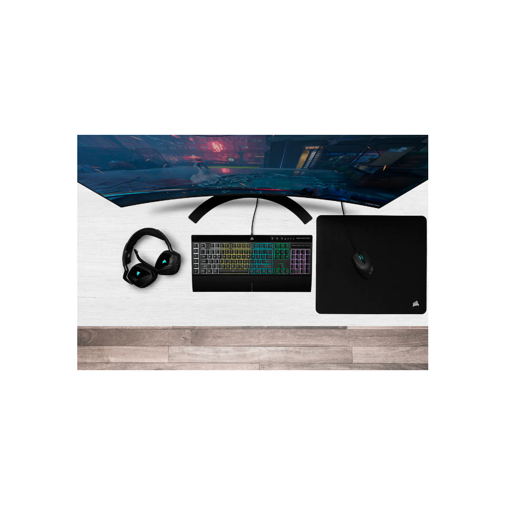 Produktbild för Corsair K55 RGB PRO tangentbord USB QWERTY Nordic Svart