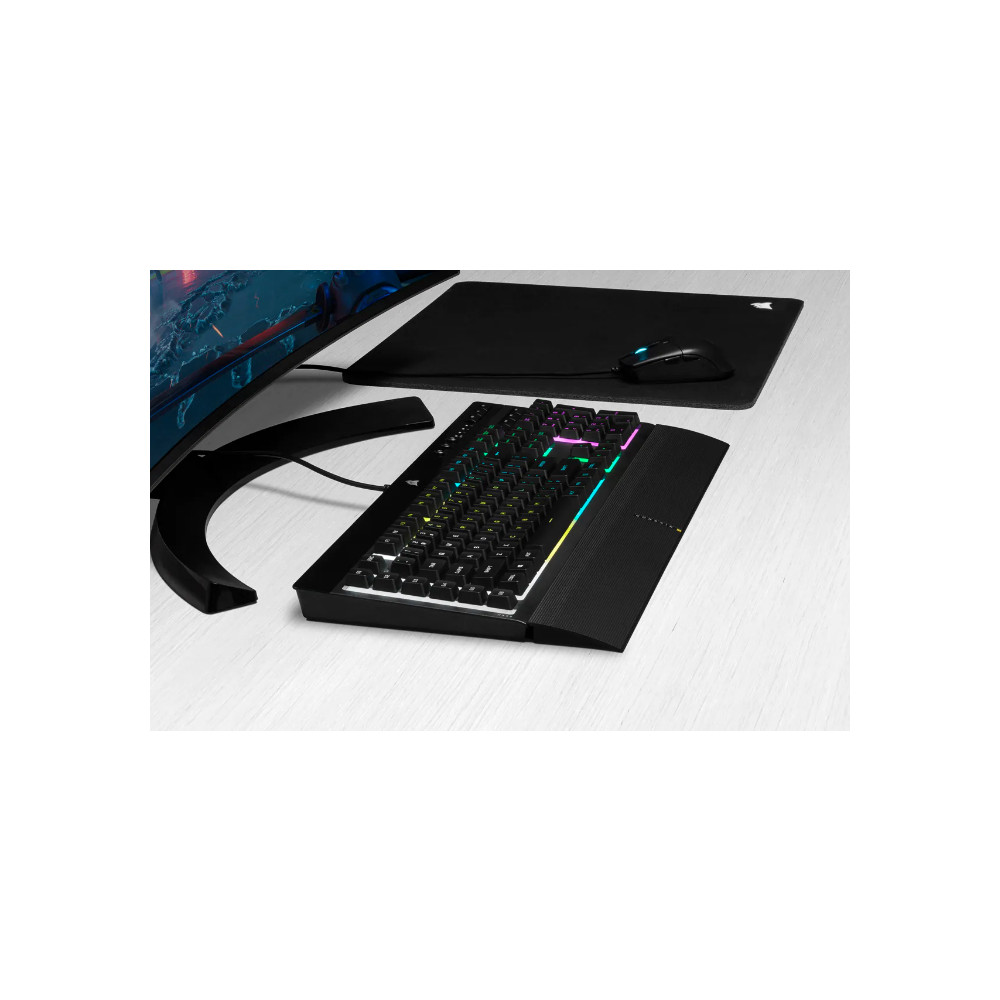 Produktbild för Corsair K55 RGB PRO tangentbord USB QWERTY Nordic Svart