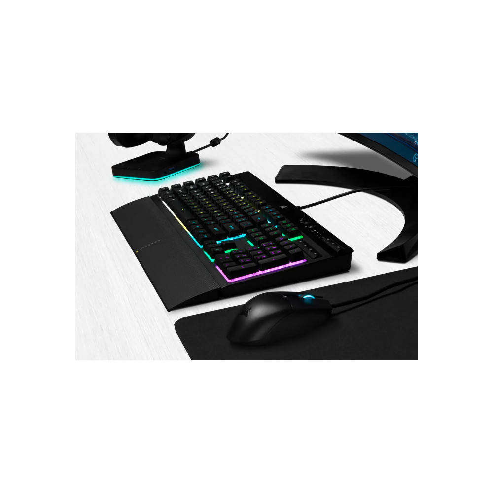 Produktbild för Corsair K55 RGB PRO tangentbord USB QWERTY Nordic Svart