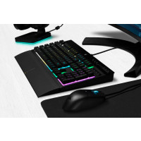 Produktbild för Corsair K55 RGB PRO tangentbord USB QWERTY Nordic Svart