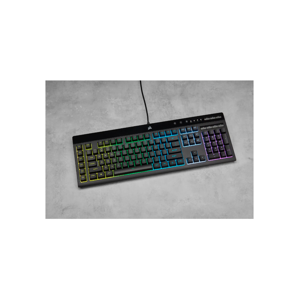 Produktbild för Corsair K55 RGB PRO tangentbord USB QWERTY Nordic Svart